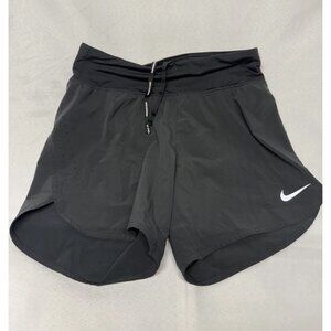 Womens Small Black Nike Dri-Fit Running Shorts Drawstring Workout